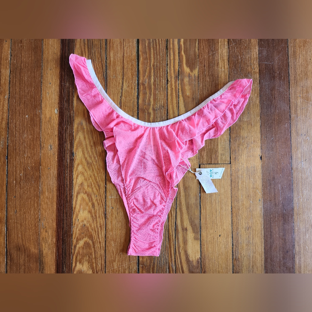 We Are Hah Fly Girl Mesh Panties  Pink Xl